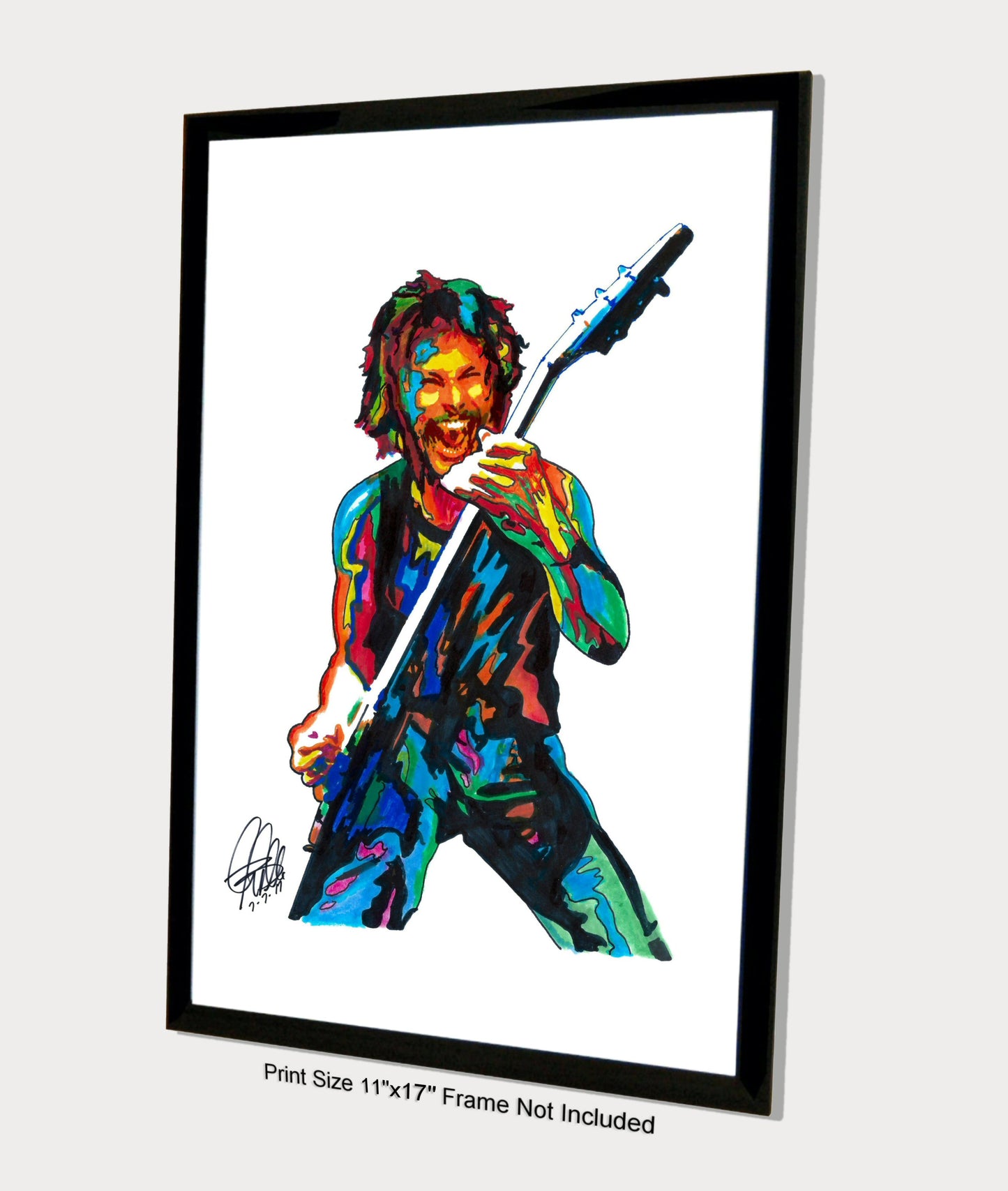 Rudolf Schenker Scorpions Rock Music Poster Print Wall Art 11x17