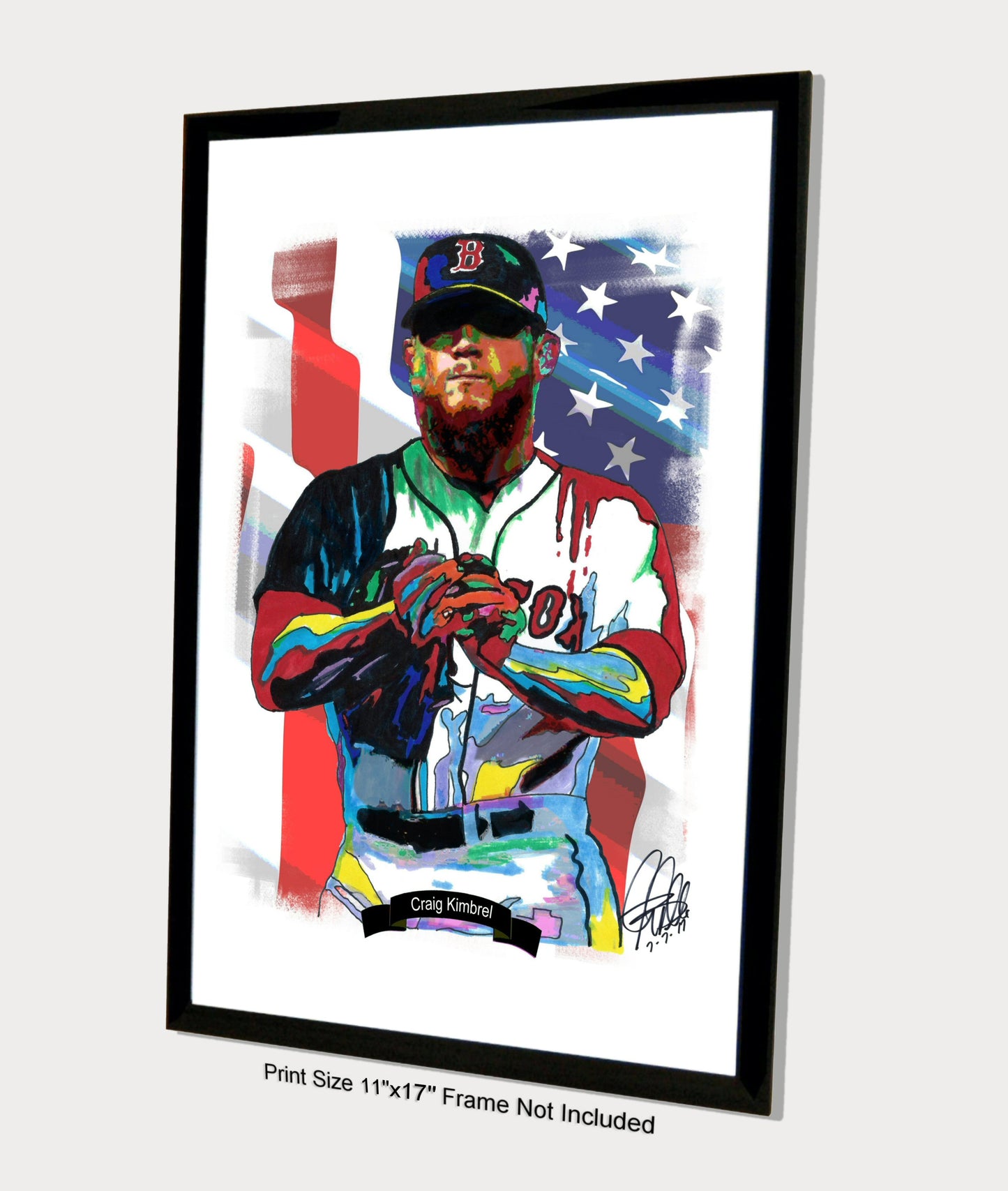 Craig Kimbrel Boston Red Sox Baseball Print Poster Wall Art 11x17