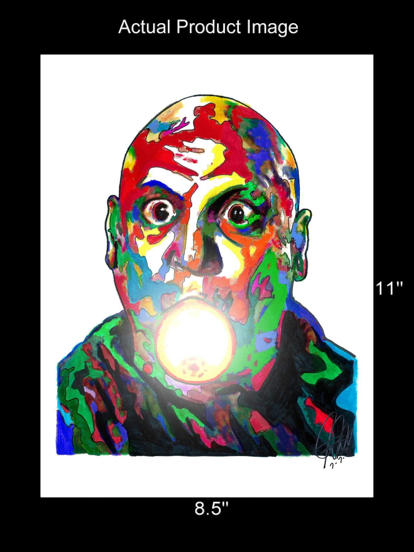 Uncle Fester Addams Family Comedy TV Poster Print Wall Art 8.5x11