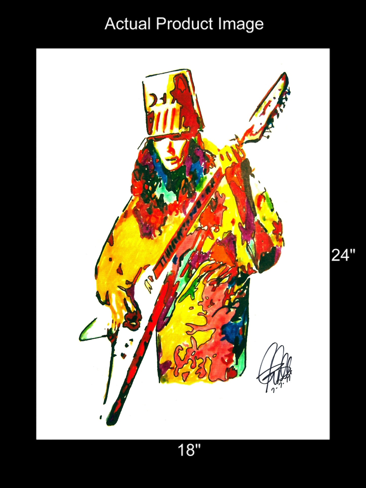 Buckethead Guitar Prog Metal Rock Music Poster Print Wall Art 18x24