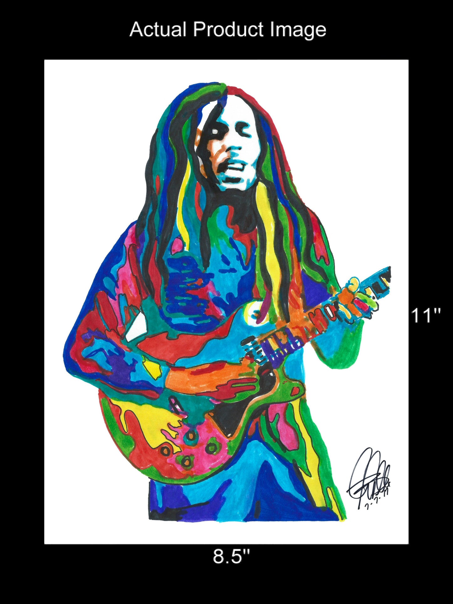 Bob Marley The Wailers Reggae Ska Music Poster Print Wall Art 8.5x11