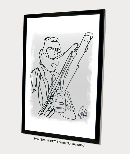 Bassoon Player Classical Music Poster Print Wall Art 11x17