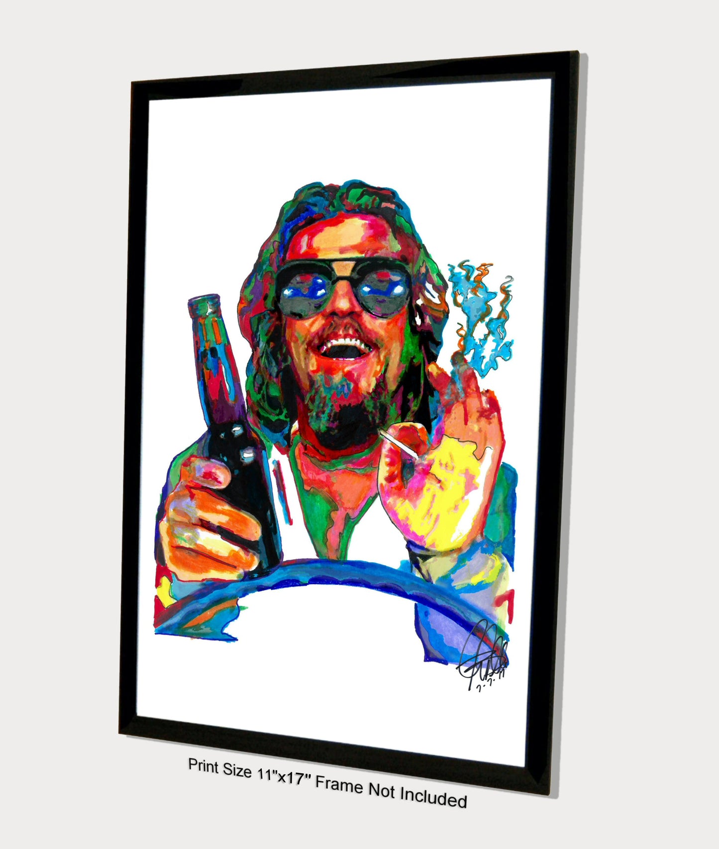 The Dude The Big Lebowski Jeff Bridges Poster Print Wall Art 11x17