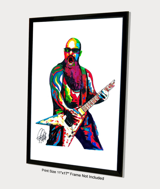 Kerry King Slayer Guitar Thrash Heavy Metal Music Poster Print Wall Art 11x17