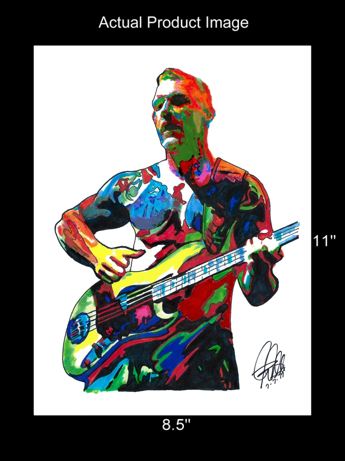 Tim Commerford Rage Against the Machine Rock Music Poster Print Wall Art 8.5x11