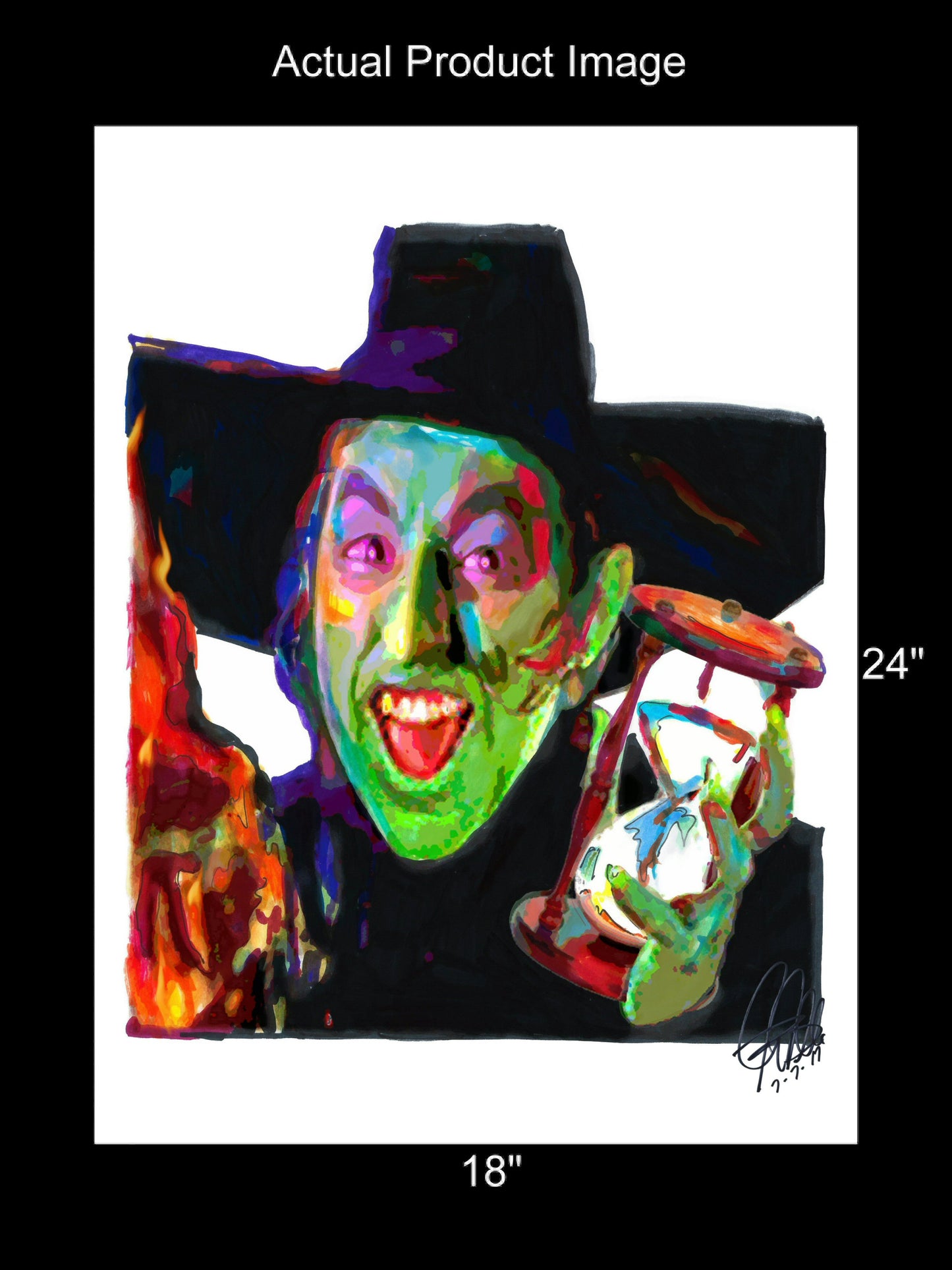 Wicked Witch of the West Wizard of Oz Margaret Hamilton Poster Print Art 18x24