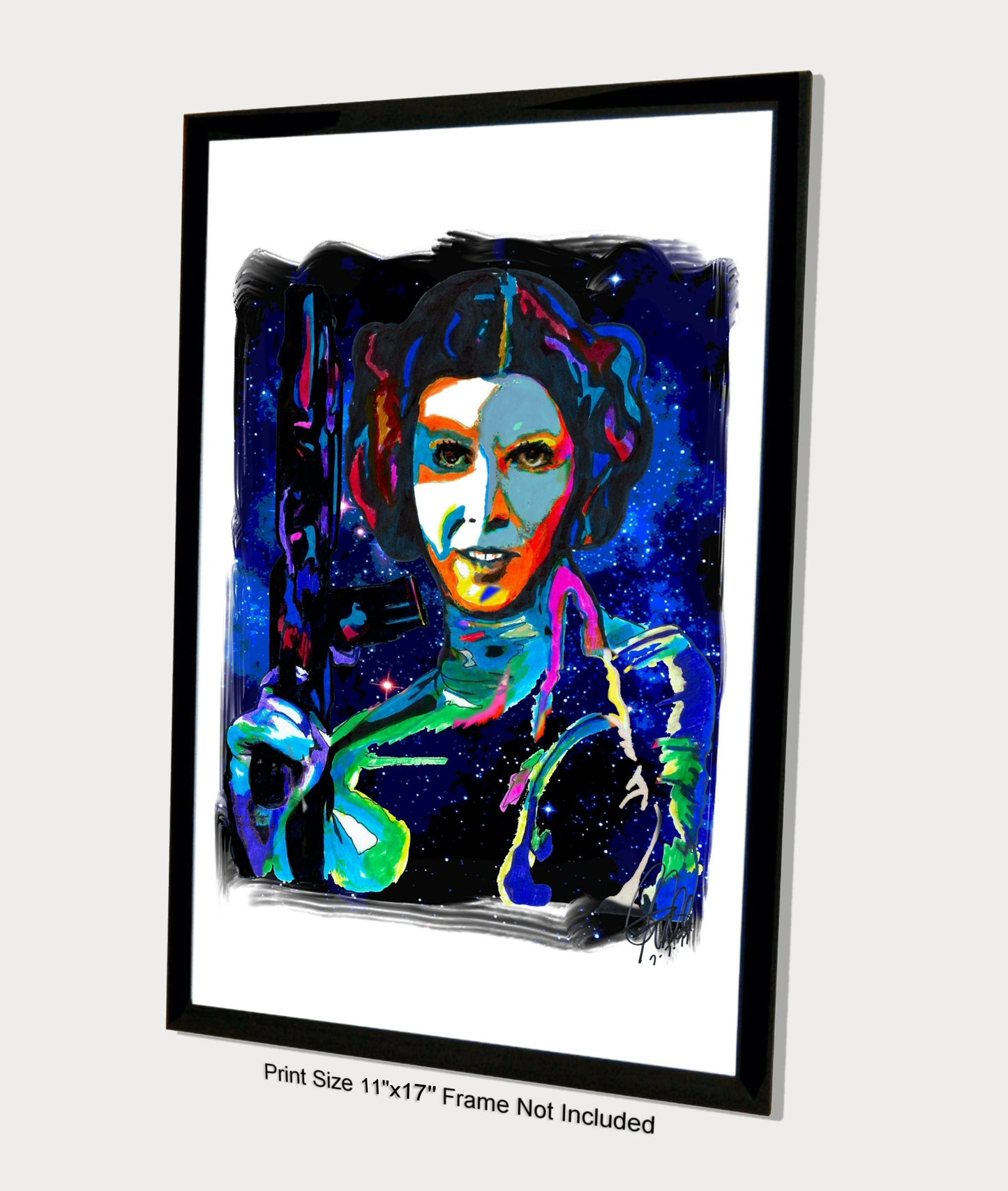 Princess Leia Carrie Fisher Star Wars Alderaan Poster Print Wall Art 11x17