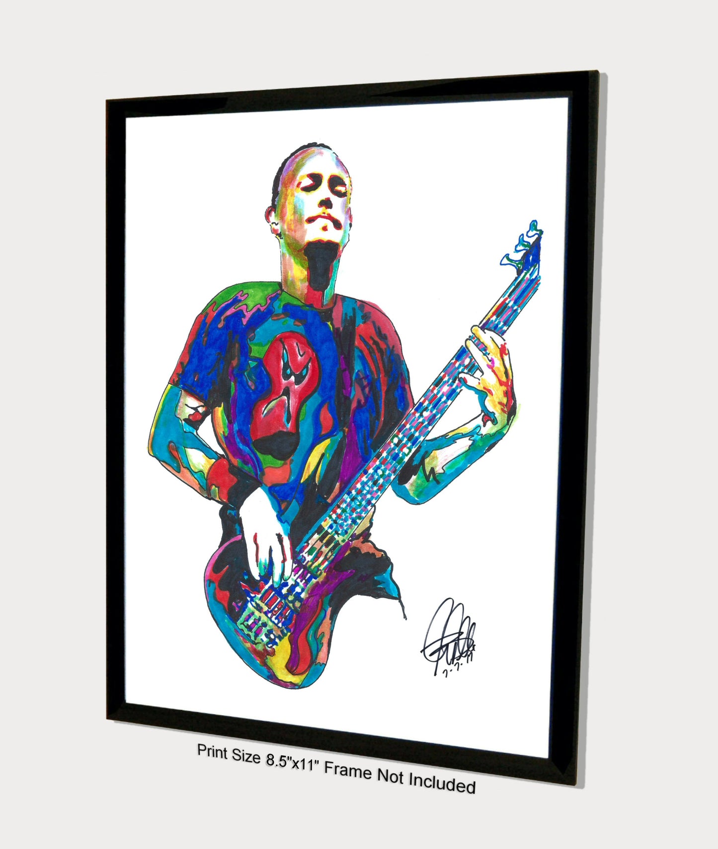 Aaron PNut Wills 311 Bass Rap Funk Rock Music Print Poster Wall Art 8.5x11