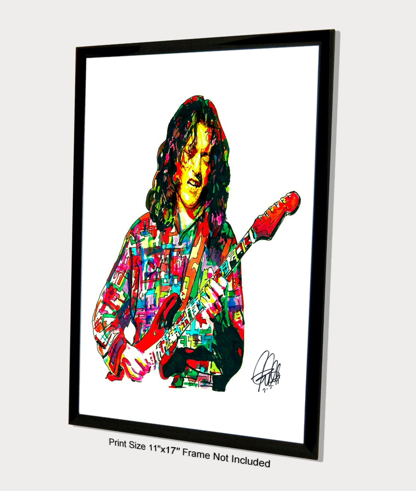 Rory Gallagher Guitar Rock Music Poster Print Wall Art 11x17