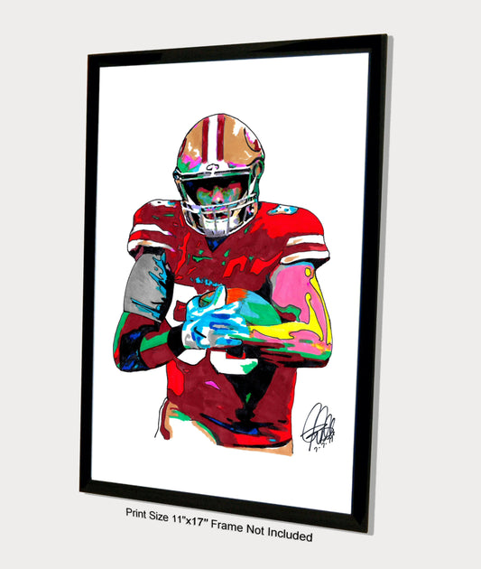 George Kittle San Francisco 49ers Football Sports Print Poster Wall Art 11x17