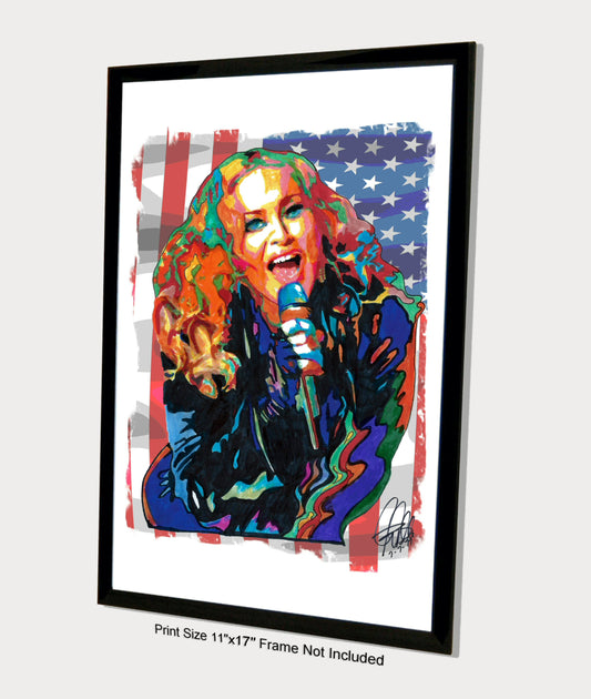 Madonna Singer Dance Rock Music Print Poster Wall Art 11x17