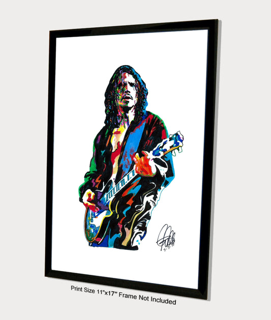 Chris Cornell Soundgarden Singer Rock Music Poster Print Wall Art 11x17