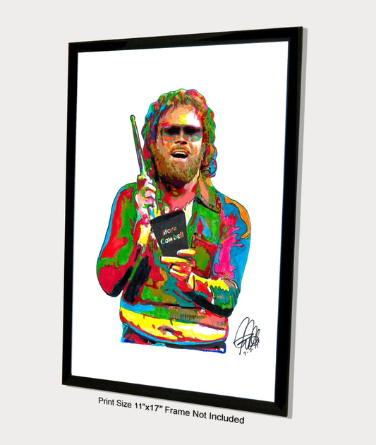 Gene Frenkle Will Ferrell More Cowbell Rock Music Print Poster Wall 11x17