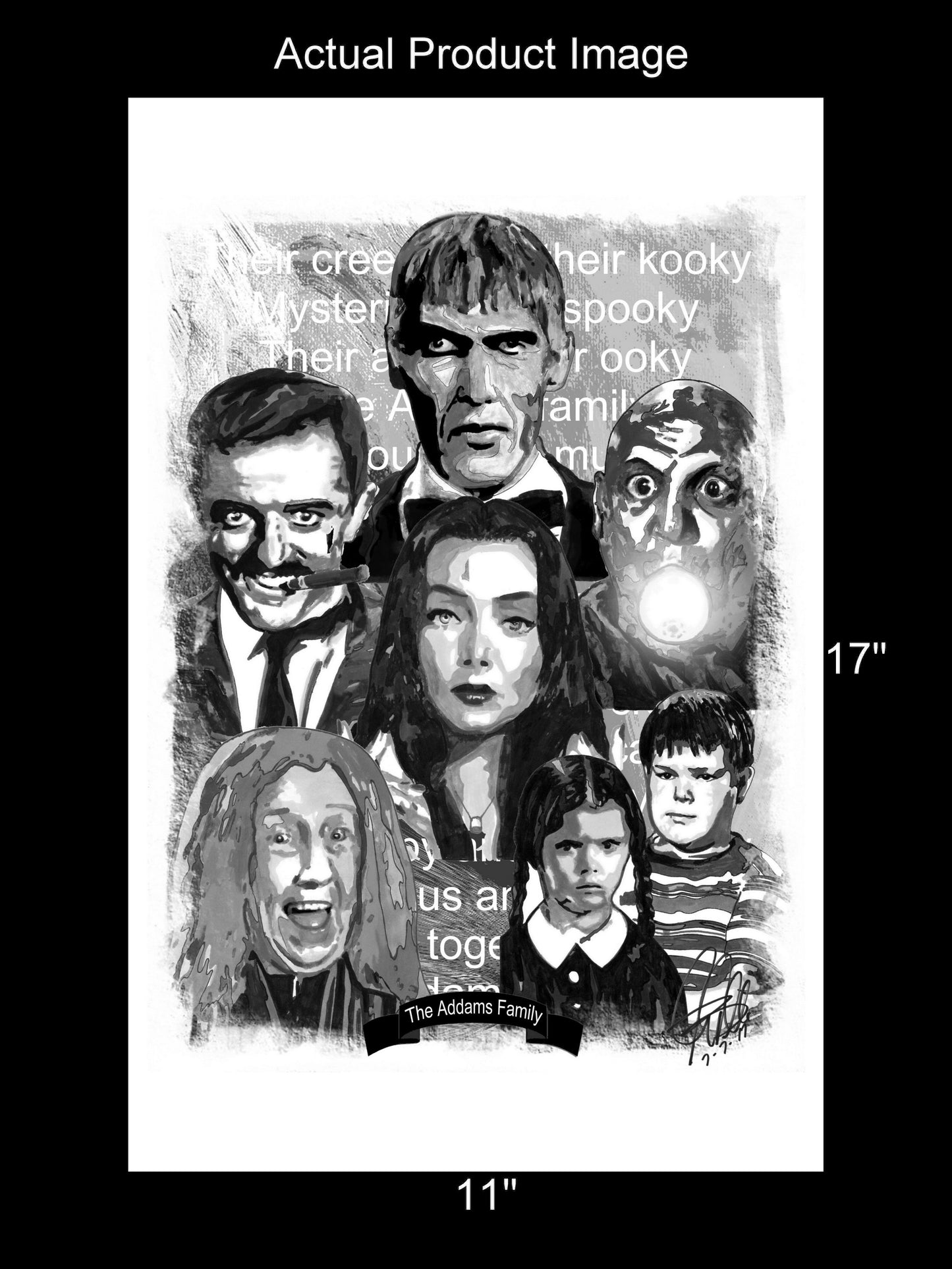 The Addams Family 1964 TV Series Sitcom Poster Print Wall Art 11x17