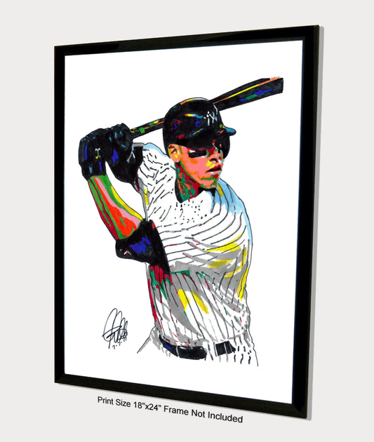 Aaron Judge New York Yankees RF Baseball Sports Poster Print Wall Art 18x24