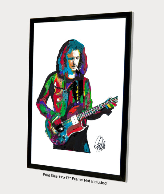 Jack Bruce Cream Bass Guitar Blues Rock Music Poster Print Wall Art 11x17