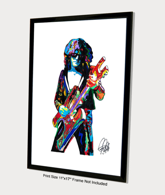 Ian Hunter Mott the Hoople Guitar Rock Music Poster Print Wall Art 11x17