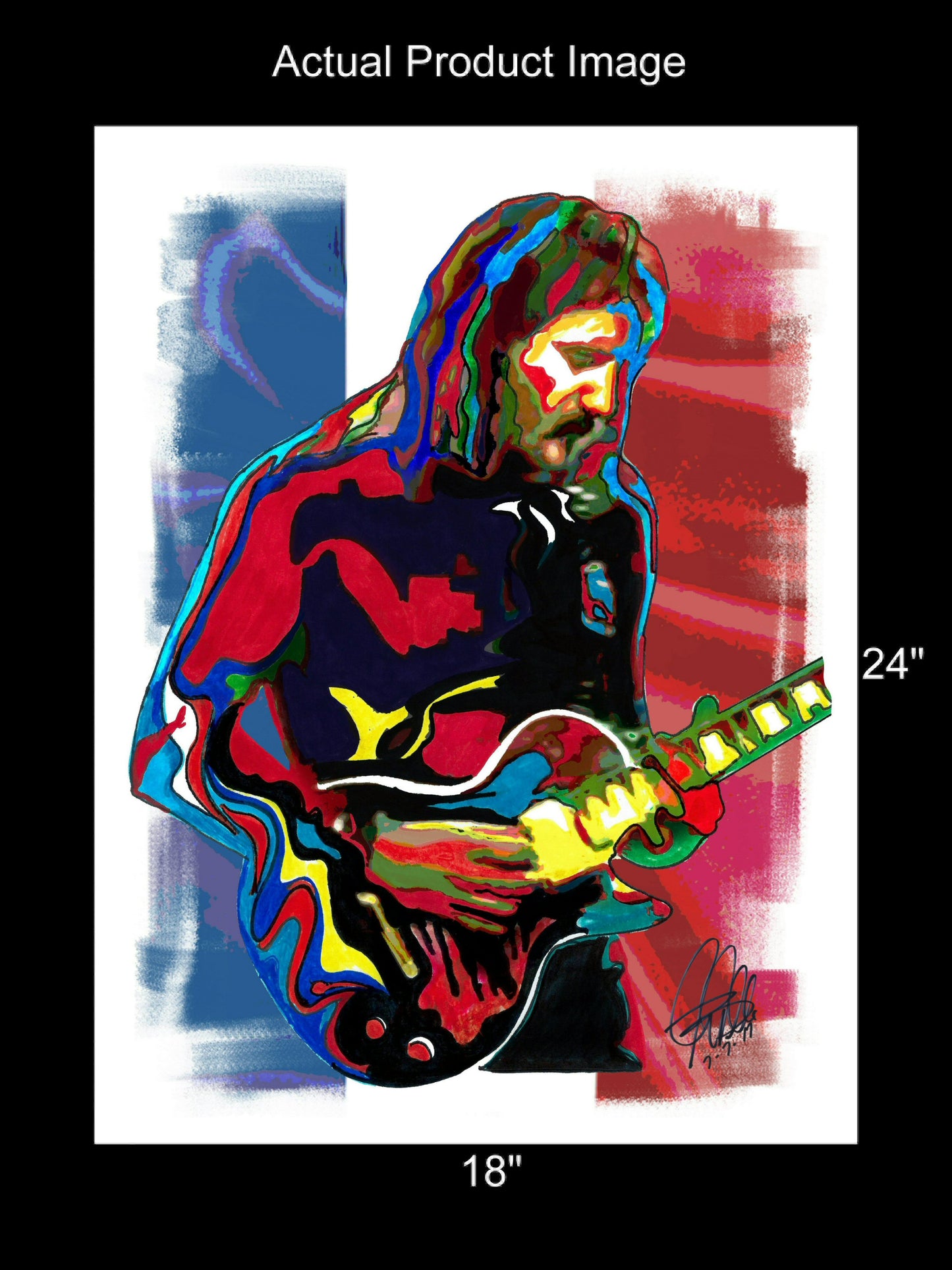 Jan Akkerman Focus Guitar Hard Rock Music Poster Print Wall Art 18x24