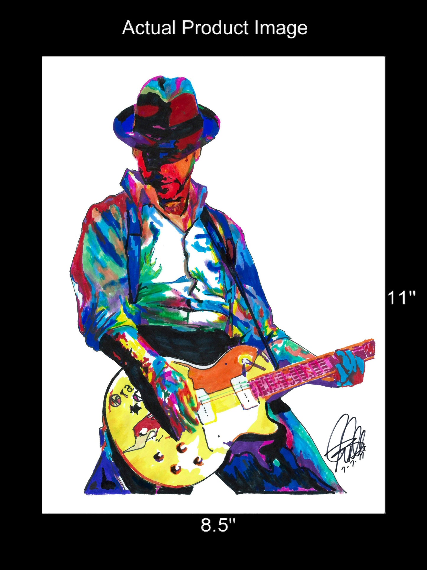 Mike Ness Social Distortion Guitar Rock Music Poster Print Wall Art 8.5x11