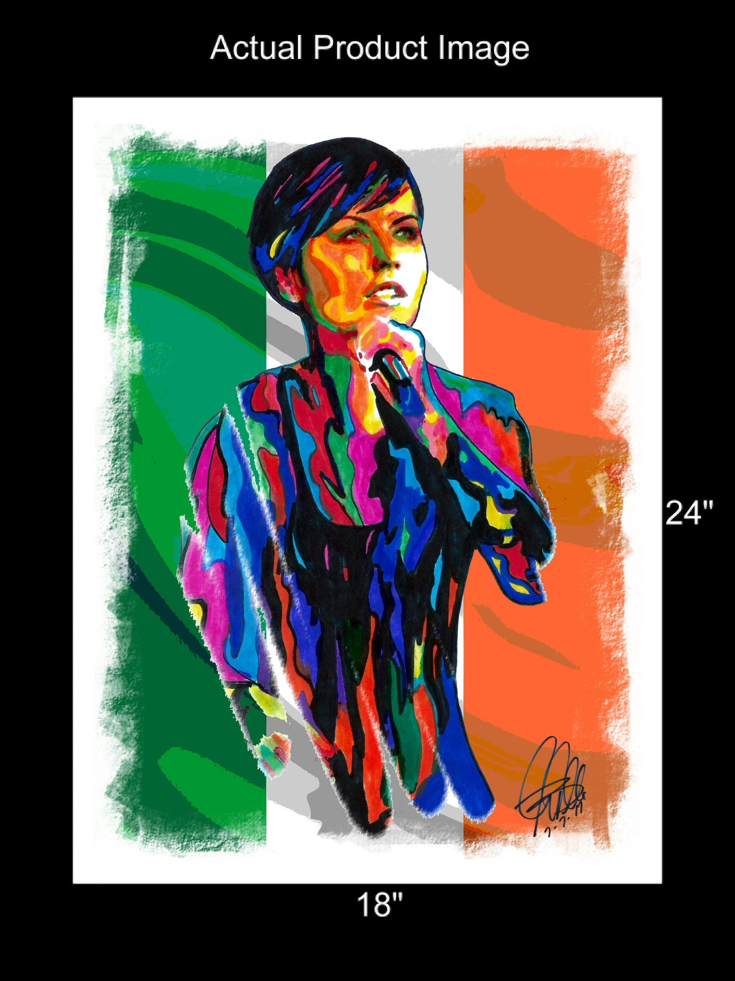 Dolores ORiordan The Cranberries Rock Music Poster Print Wall Art 18x24