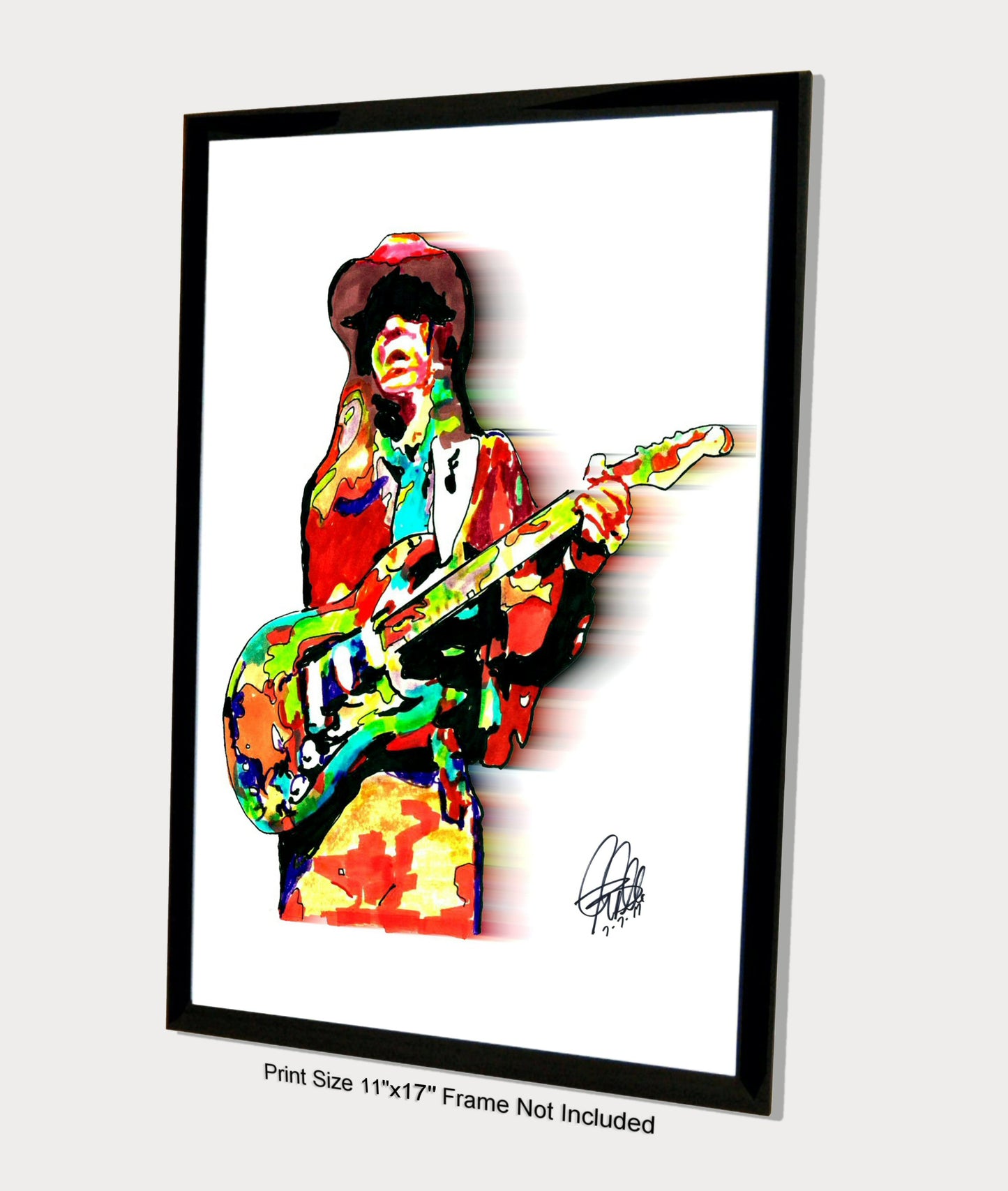 Stevie Ray Vaughan SRV Texas Guitar Rock Music Print Poster Wall Art 11x17