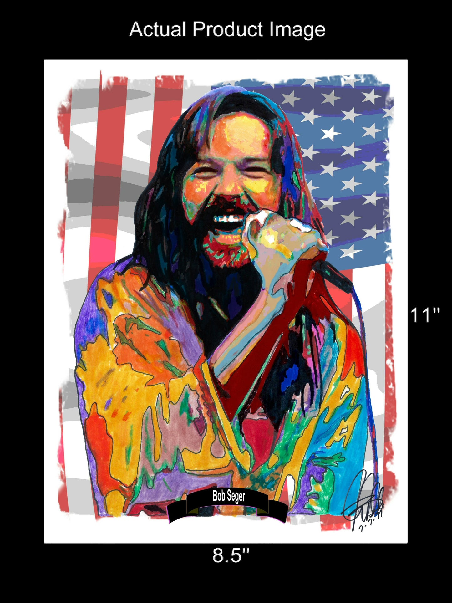 Bob Seger Silver Bullet Band Rock Music Poster Print Wall Art 8.5x11