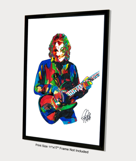 Leo Lyons Ten Years After Bass Guitar Rock Music Poster Print Wall Art 11x17