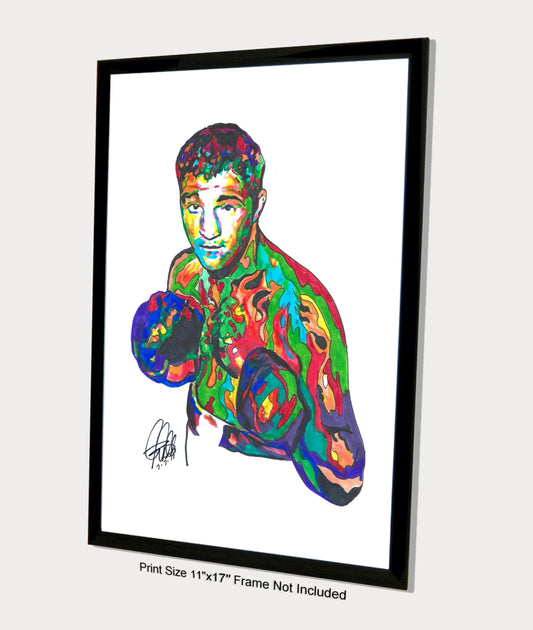 Rocky Marciano Sports Boxing Poster Print Wall Art 11x17