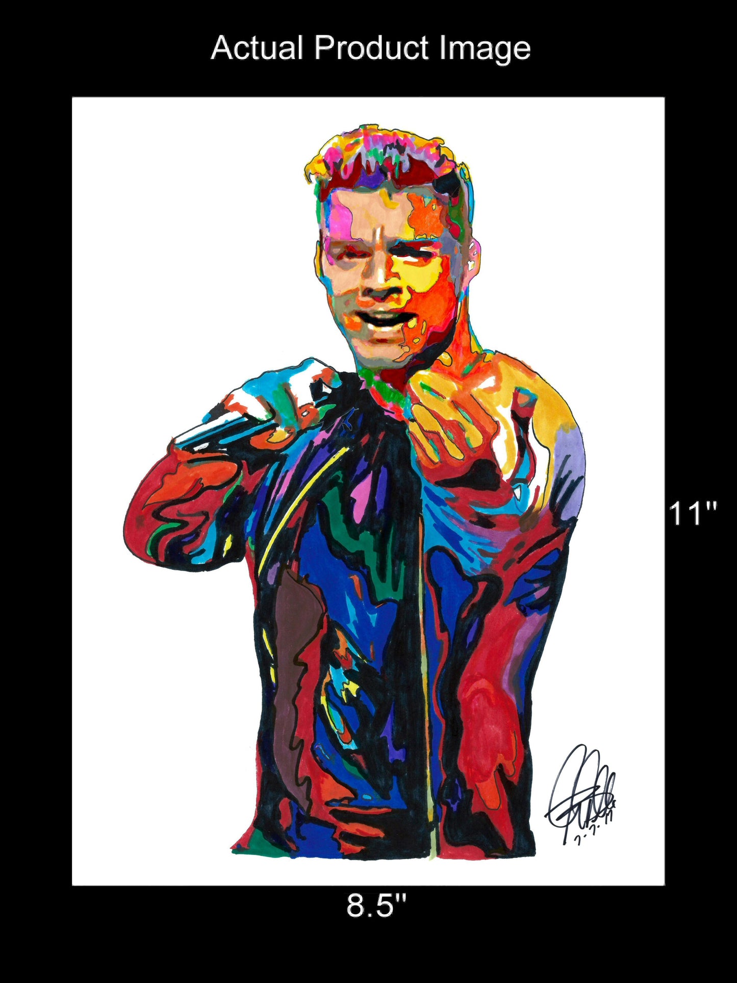 Ricky Martin Singer Latin Music Poster Print Wall Art 8.5x11