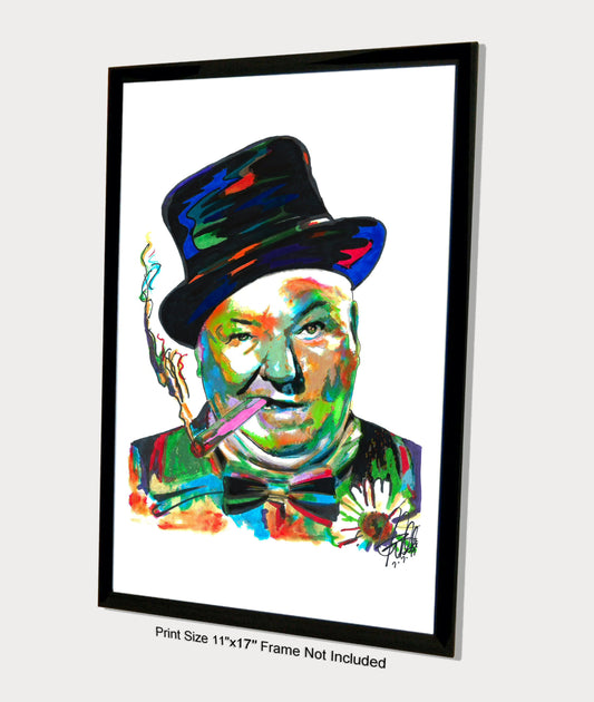 WC Fields American Comedian Actor Celebrities Poster Print Wall Art 11x17