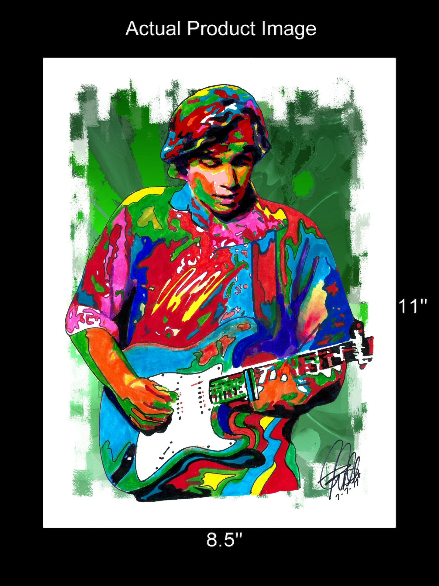 Ry Cooder Slide Guitar Blues Roots Rock Music Poster Print Wall Art 8.5x11