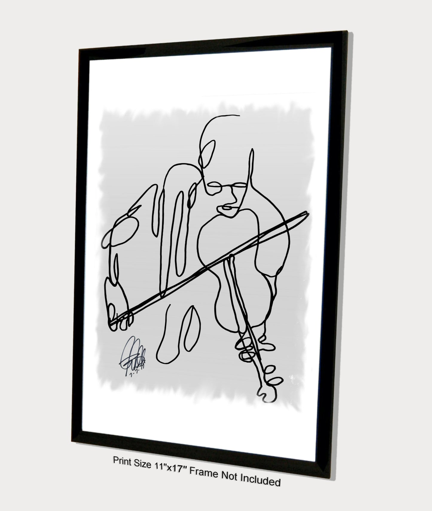 Violin Player Music Poster Print Wall Art 11x17