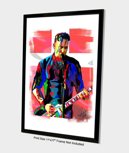 Michael Poulsen Volbeat Heavy Metal Rock Music Poster Print Wall Art 11x17