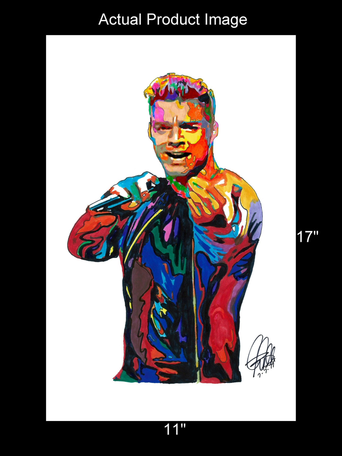 Ricky Martin Singer Latin Music Poster Print Wall Art 11x17