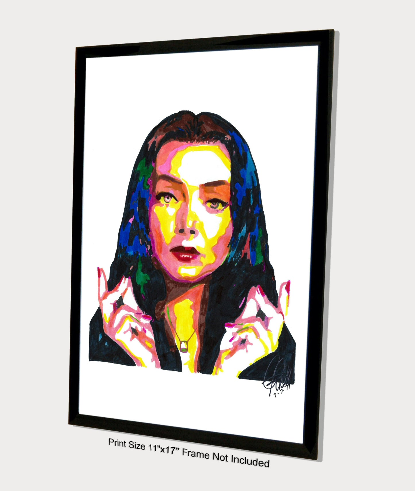 Morticia Addams The Addams Family Carolyn Jones Poster Print Wall Art 11x17