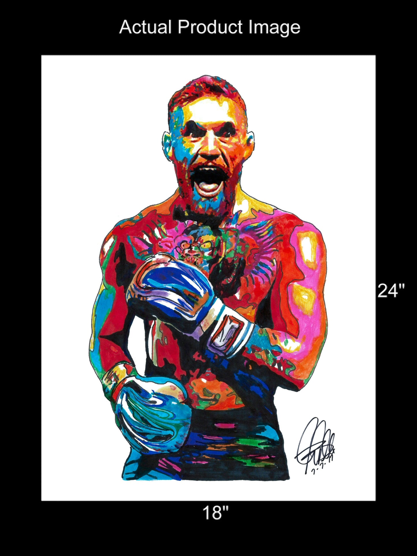 Conor McGregor Martial Arts Boxing UFC Poster Print Wall Art 18x24