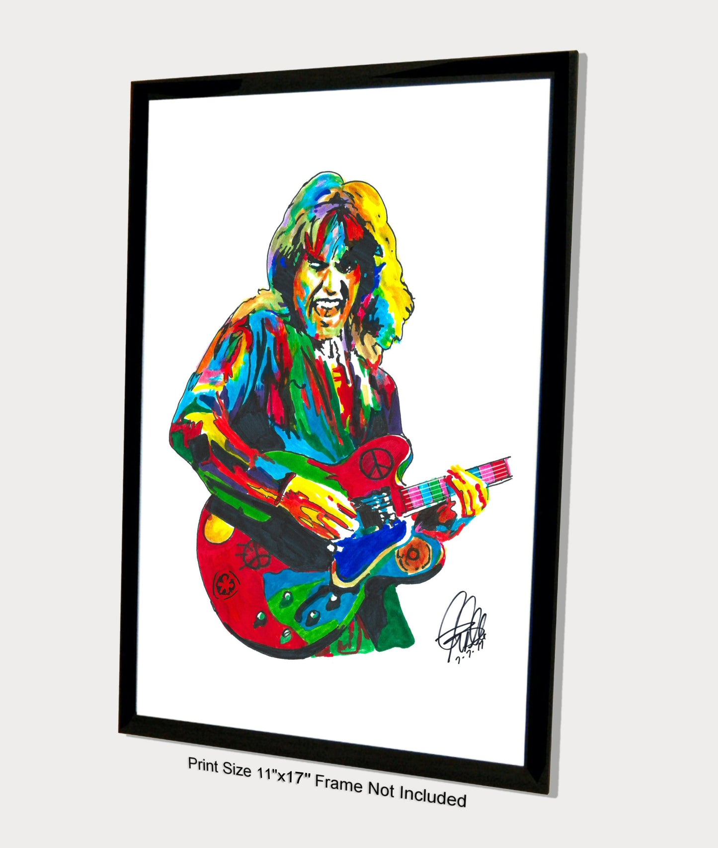 Alvin Lee Ten Years After Guitar Rock Music Poster Print Wall Art 11x17