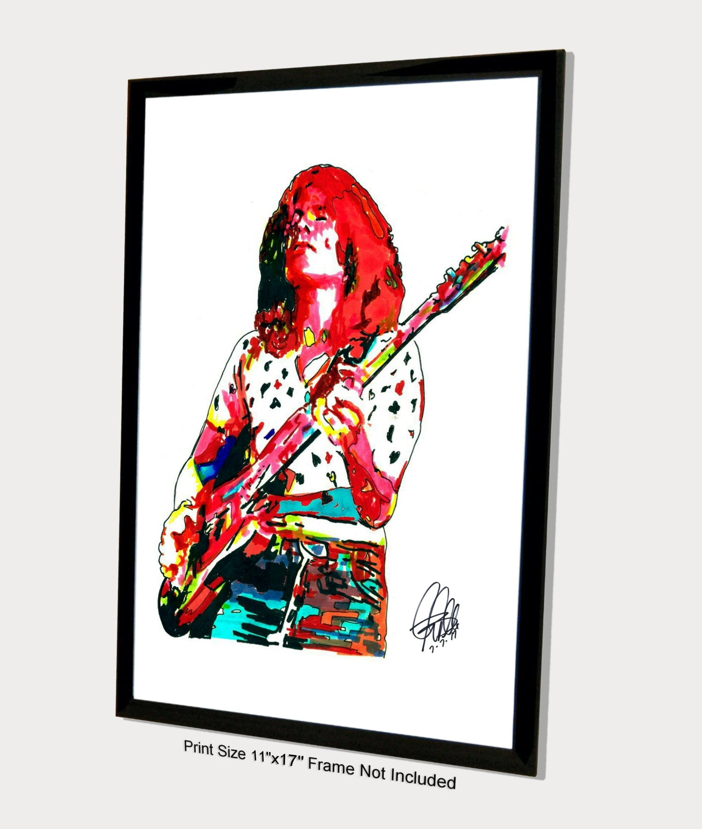 John Paul Jones Led Zeppelin Bass Hard Rock Music Poster Print Wall Art 11x17