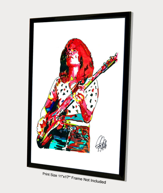 John Paul Jones Led Zeppelin Bass Hard Rock Music Poster Print Wall Art 11x17