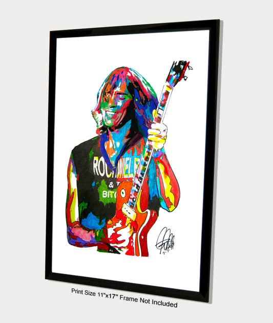 Tom Scholz Boston Guitar Rock Music Print Poster Wall Art 11x17