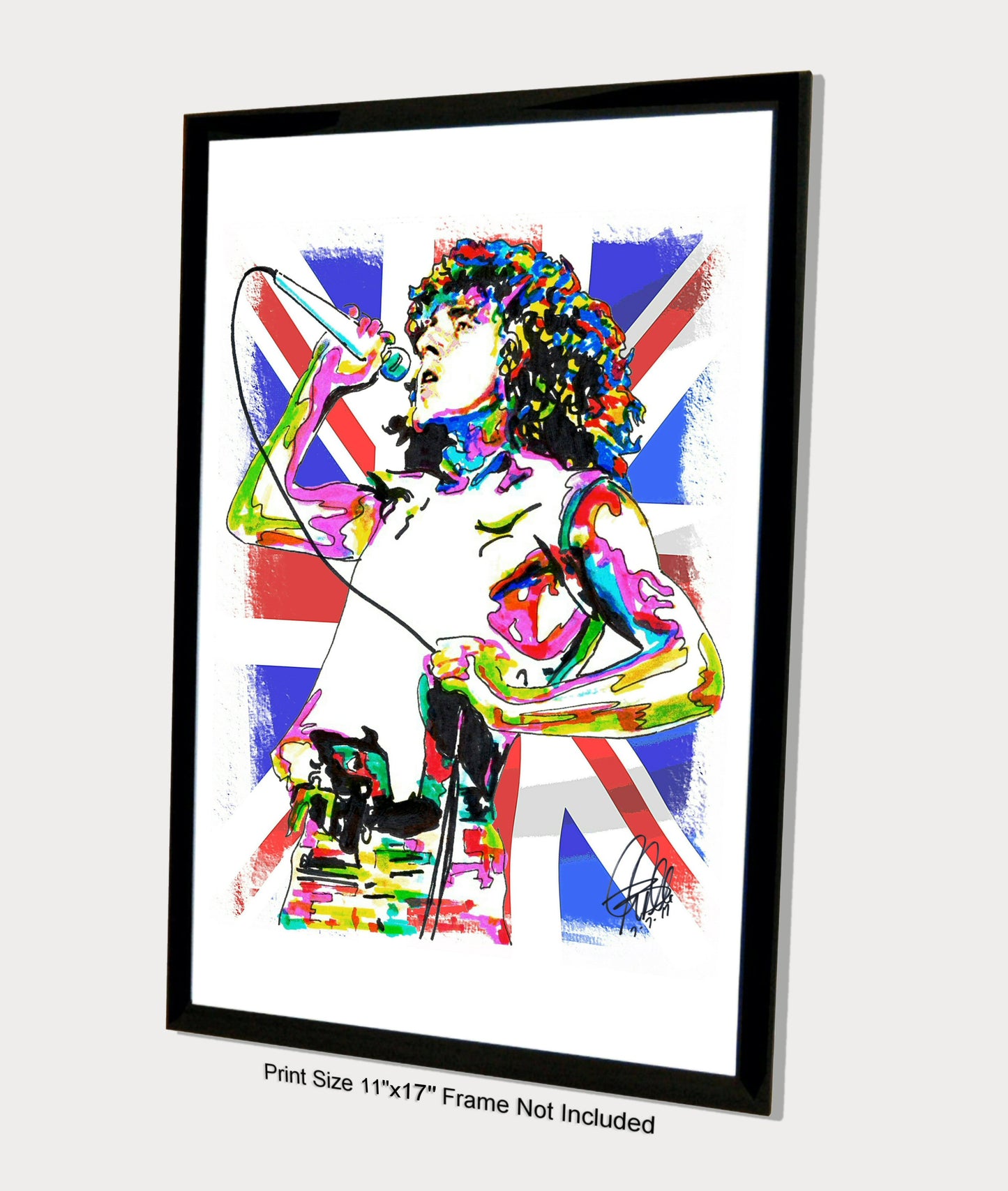 Roger Daltrey The Who Singer Hard Rock Music Poster Print Wall Art 11x17