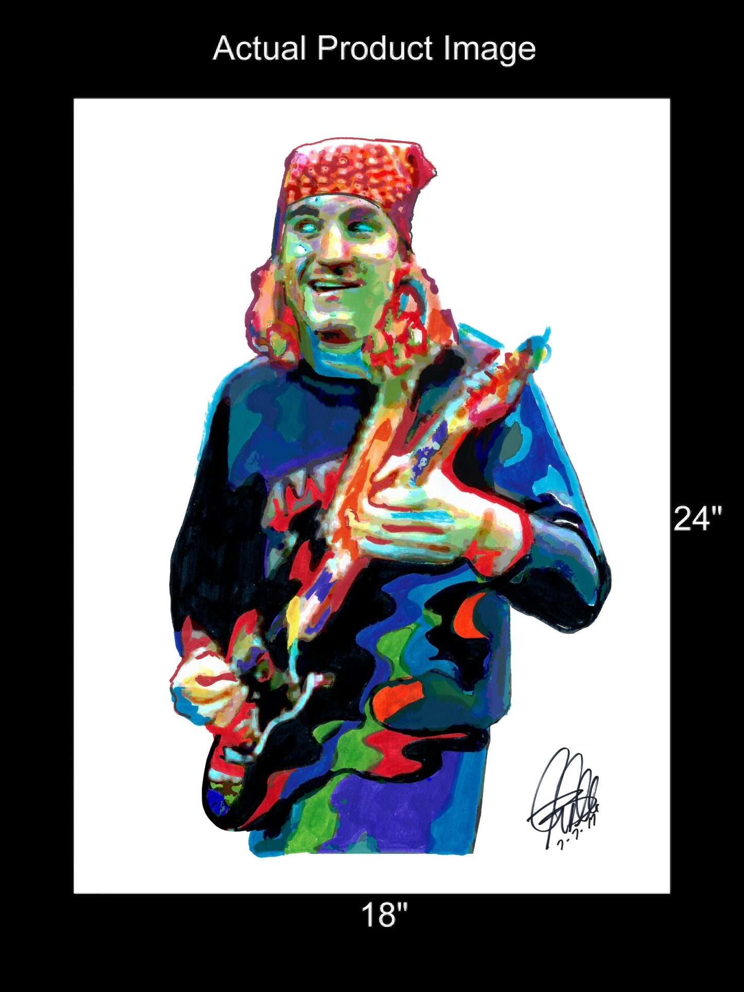 Joe Walsh Eagles Singer Guitar Rock Music Poster Print Wall Art 18x24