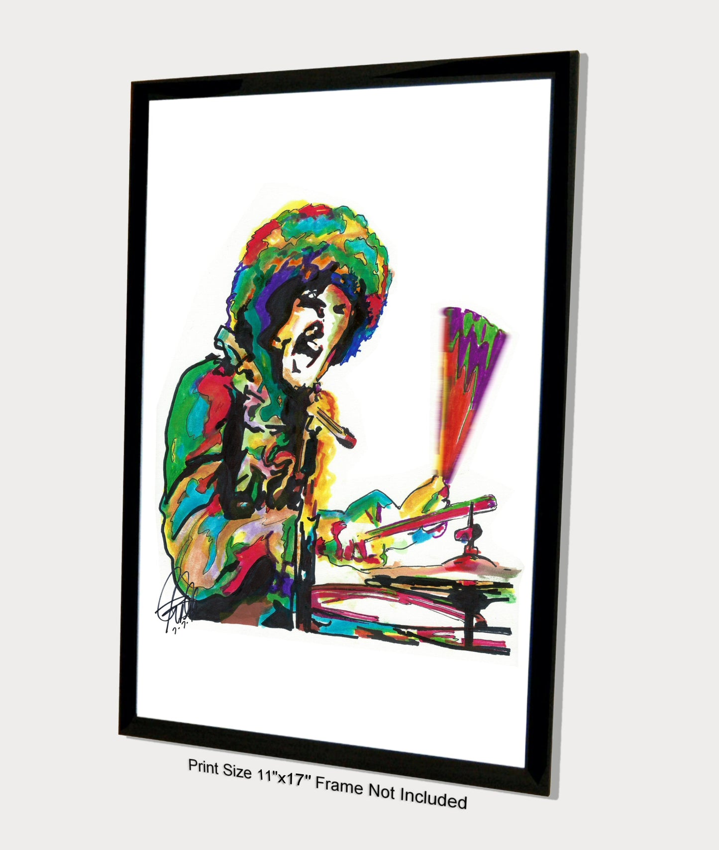 Mitch Mitchell Jimi Hendrix Experience Drums Music Poster Print Wall Art 11x17