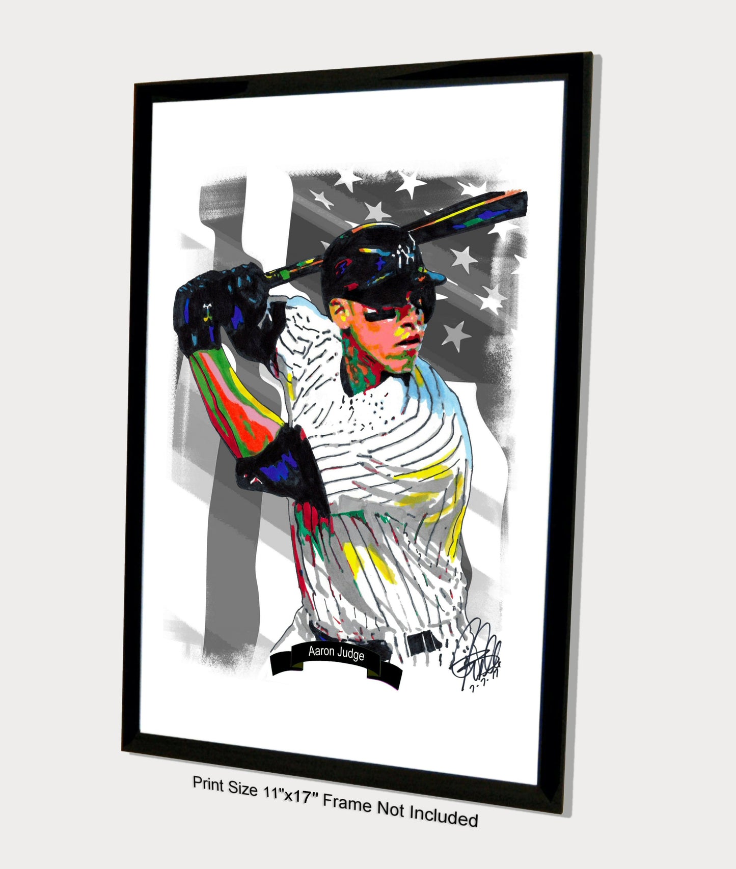 Aaron Judge New York Yankees Baseball Sports Poster Print Wall Art 11x17