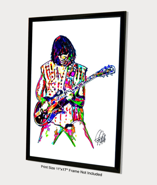 Neil Young Rock Music Poster Print Wall Art 11x17