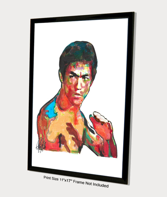 Bruce Lee Martial Arts Print Poster Wall Art 11x17