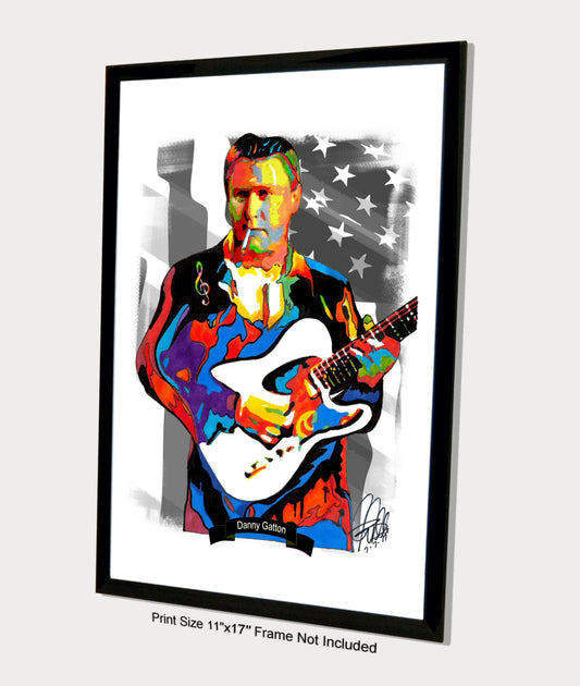 Danny Gatton Guitar Blues Rockabilly Jazz Music Poster Print Wall Art 11x17