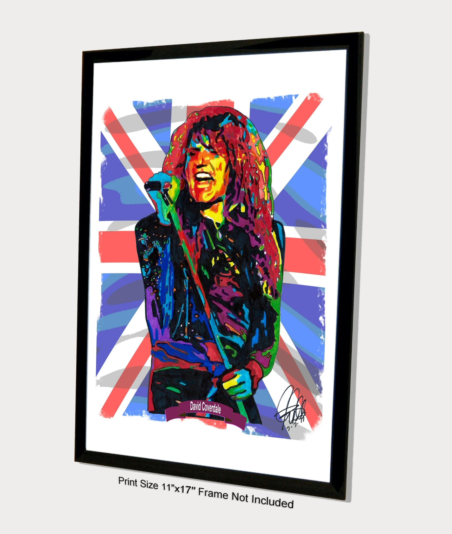 David Coverdale Whitesnake Singer Hard Rock Music Poster Print Wall Art 11x17