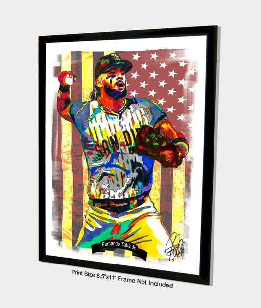 Fernando Tatis Jr San Diego Padres Baseball Poster Print Wall Art 8.5x11