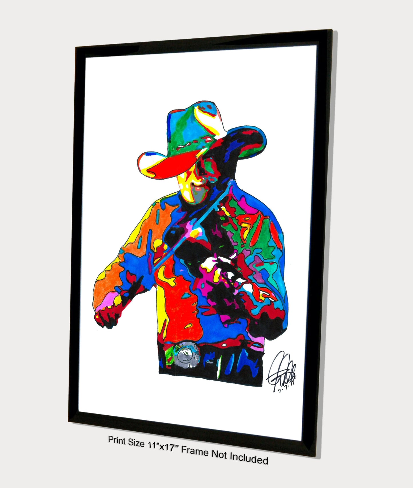 Charlie Daniels Singer Fiddle Southern Rock Music Poster Print Wall Art 11x17